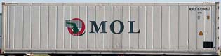 40REF container with prefix MORU