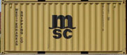 20DC MSCU container picture
