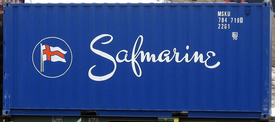 20DC-Safmarine container with prefix MSKU