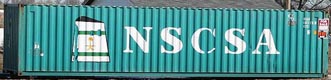 40DC container with prefix NSAU
