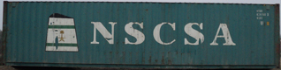 40HC container with prefix NSAU