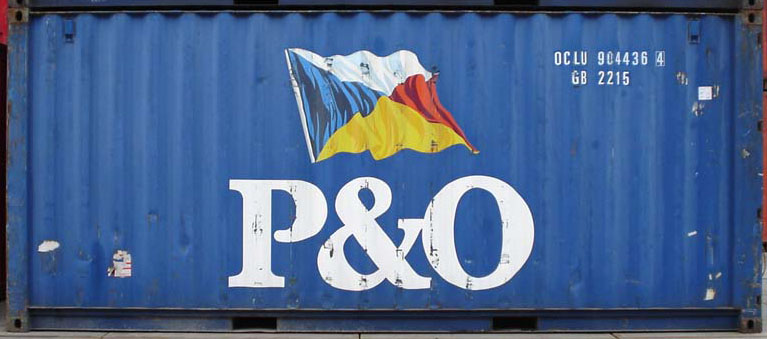 20DC container with prefix OCLU