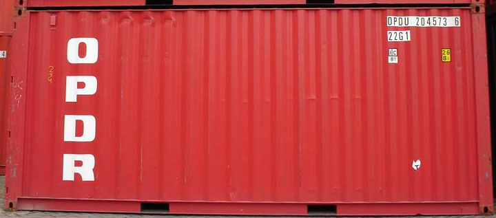 20DC container with prefix OPDU