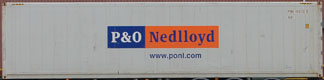 40REF container with prefix PONU