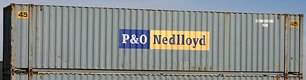 45HC container with prefix PONU