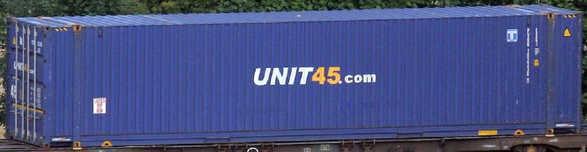 45HC container with prefix PVDU
