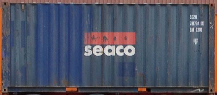 20DC container with prefix SCZU