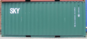 20DC container with prefix SKYU