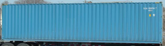 40HC container with prefix SLSU