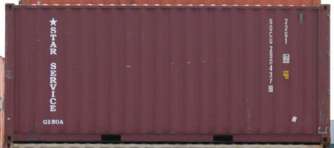 20DC container with prefix SOCU
