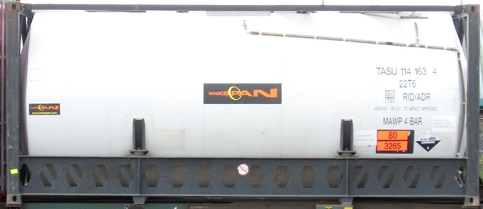 20TANK container with prefix TASU