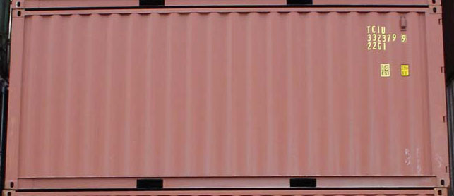 20DC container with prefix TCIU