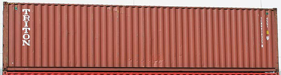 40HC container with prefix TCNU
