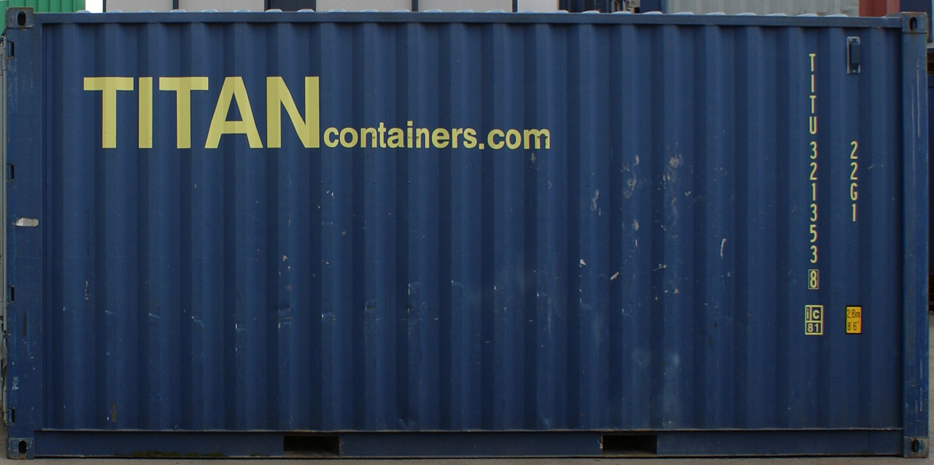 20DC container with prefix TITU