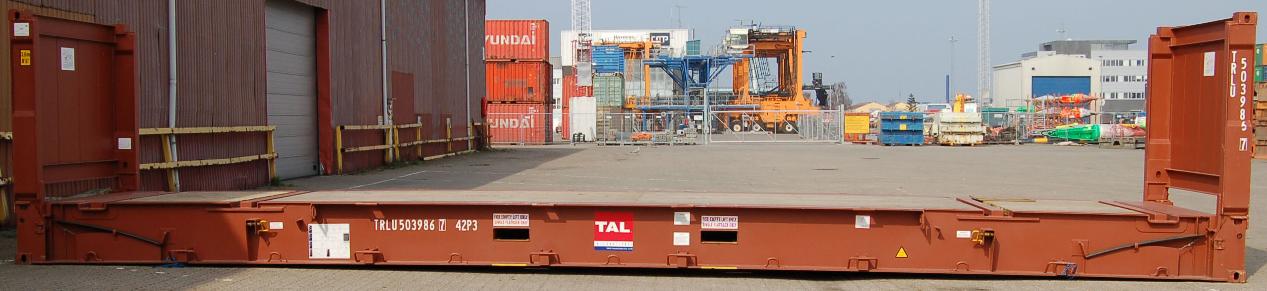 40FLAT container with prefix TRLU