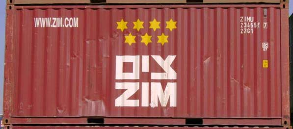 20DC container with prefix ZIMU