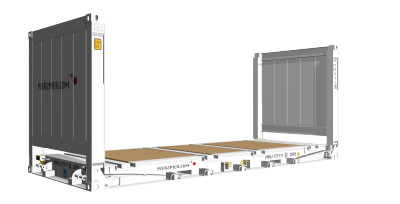 20Flatrack container picture rotated 50 degrees