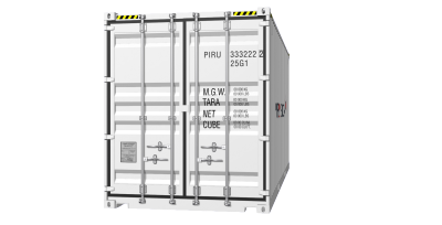 20HC container picture rotated 10 degrees
