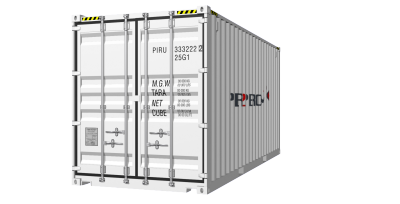 20HC container picture rotated 20 degrees