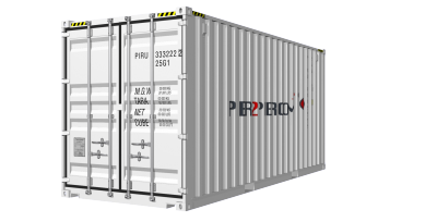 20HC container picture rotated 30 degrees