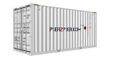 20HC container picture rotated 50 degrees