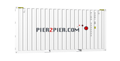 20HC container picture rotated 80 degrees