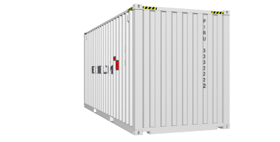 20HC container picture rotated 160 degrees