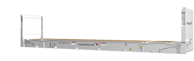 40Flatrack container picture rotated 120 degrees