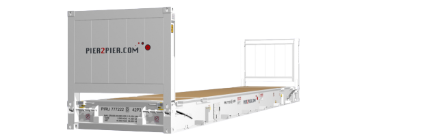 40Flatrack container picture rotated 200 degrees