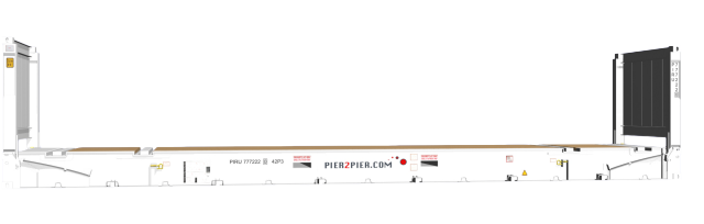 40Flatrack container picture rotated 260 degrees