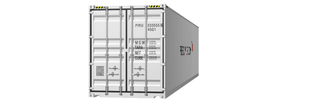 40HC container picture rotated 10 degrees