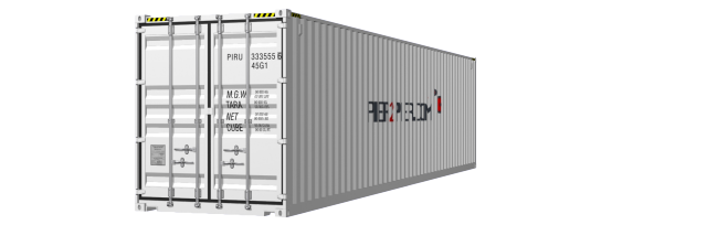 40HC container picture rotated 20 degrees