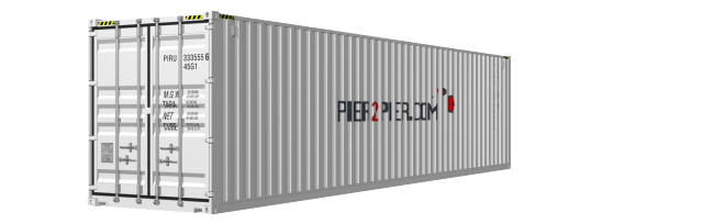 40HC container picture rotated 30 degrees