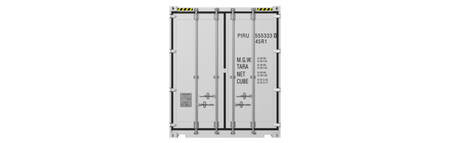 40HCReefer container picture rotated 0 degrees