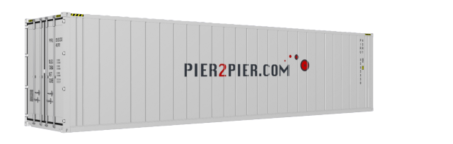40HCReefer container picture rotated 50 degrees