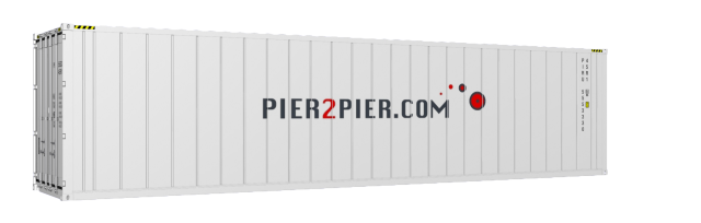 40HCReefer container picture rotated 60 degrees