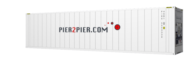 40HCReefer container picture rotated 120 degrees