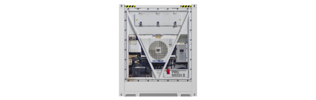 40HCReefer container picture rotated 180 degrees