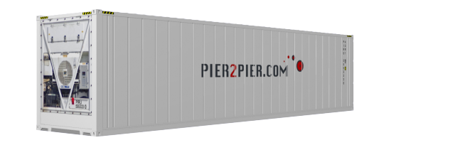 40HCReefer container picture rotated 220 degrees