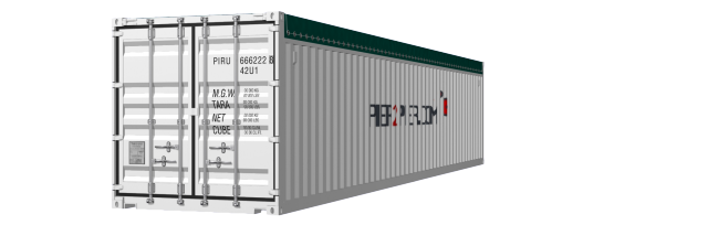 40Opentop container picture rotated 20 degrees