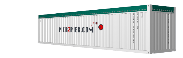 40Opentop container picture rotated 140 degrees