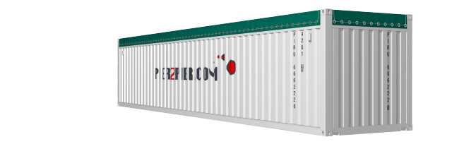 40Opentop container picture rotated 150 degrees