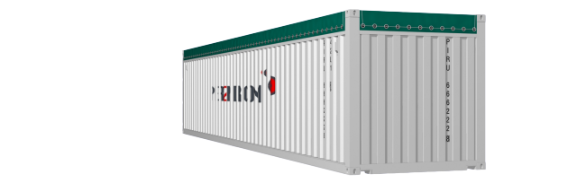 40Opentop container picture rotated 160 degrees
