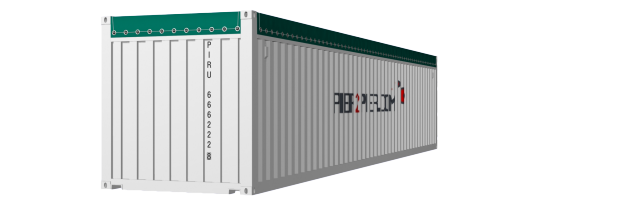 40Opentop container picture rotated 200 degrees
