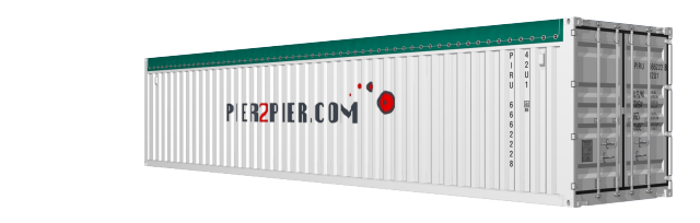 40Opentop container picture rotated 320 degrees