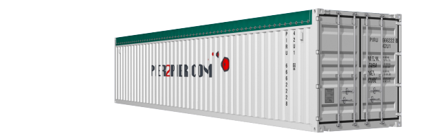 40Opentop container picture rotated 330 degrees