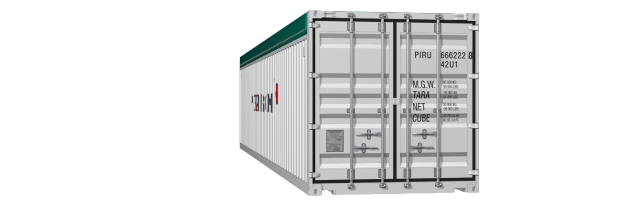40Opentop container picture rotated 350 degrees
