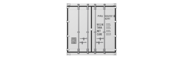 40Reefer container picture rotated 0 degrees