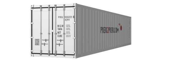 40Reefer container picture rotated 20 degrees