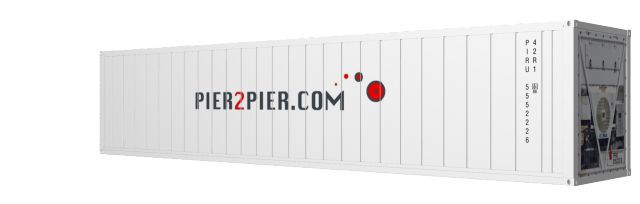 40Reefer container picture rotated 130 degrees